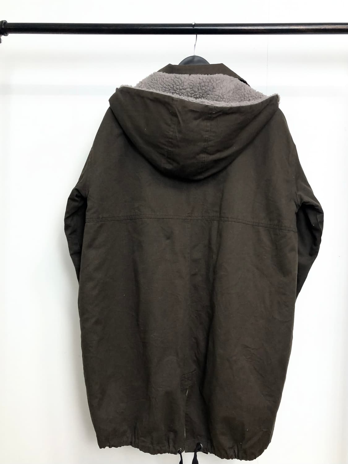 KBF brown fur hood coat 상품이미지5