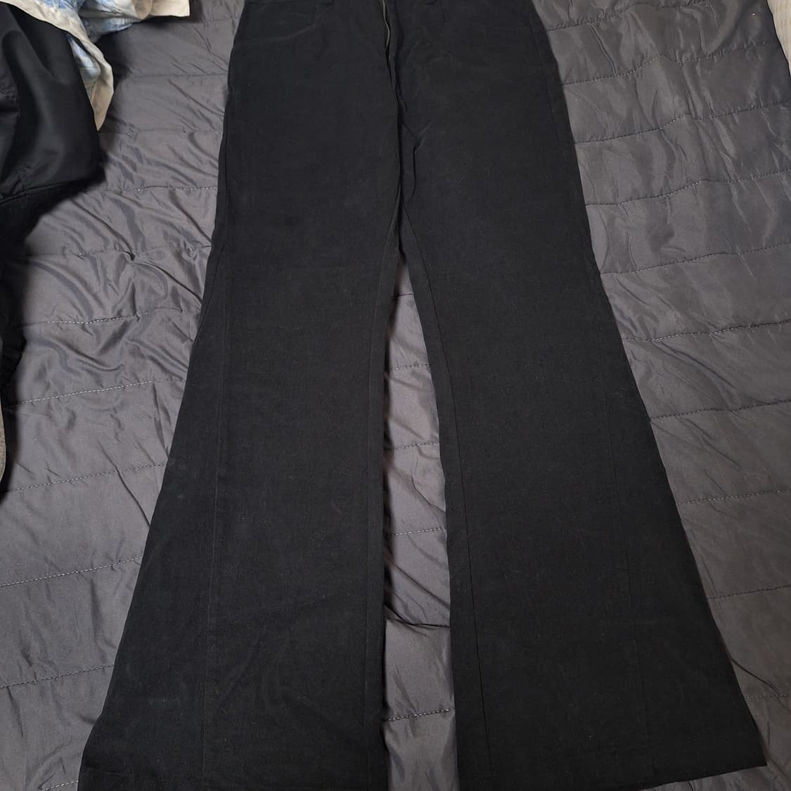 율러 시그니처 플레어 신치백 팬츠 블랙 (M) 상품이미지2