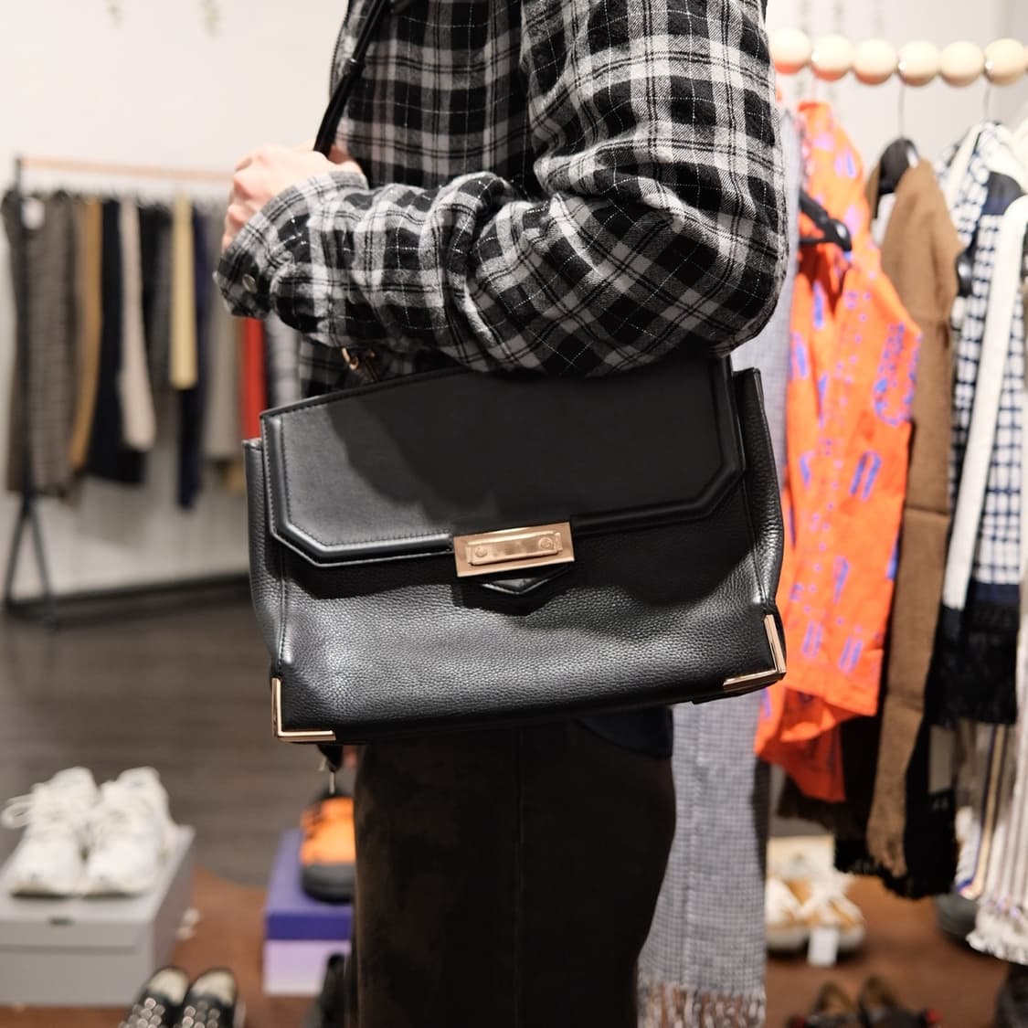 알렉산더왕 레더 핸드백/크로스백 블랙 상품이미지4