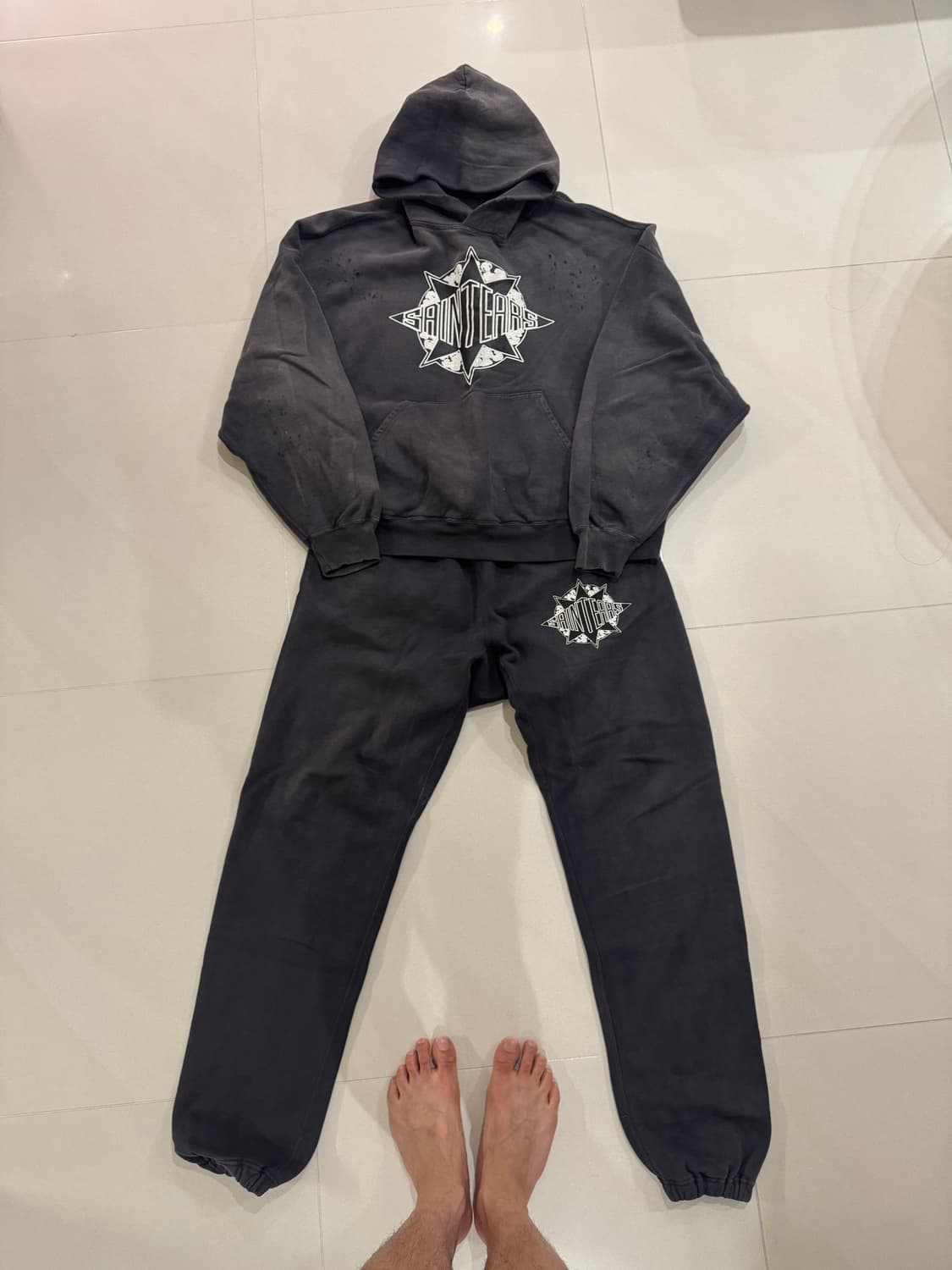 세인트미카엘 데님티어스 스웻 셋업 상품이미지2