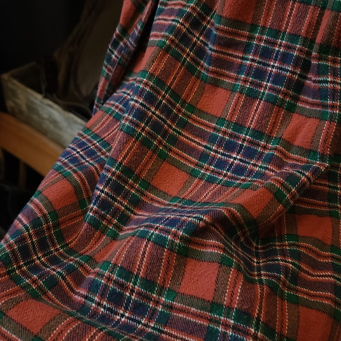 90s 엘엘빈 체크셔츠 플란넬 셔츠 헤비코튼 워크셔츠 xxl 빅사이즈 상품이미지7