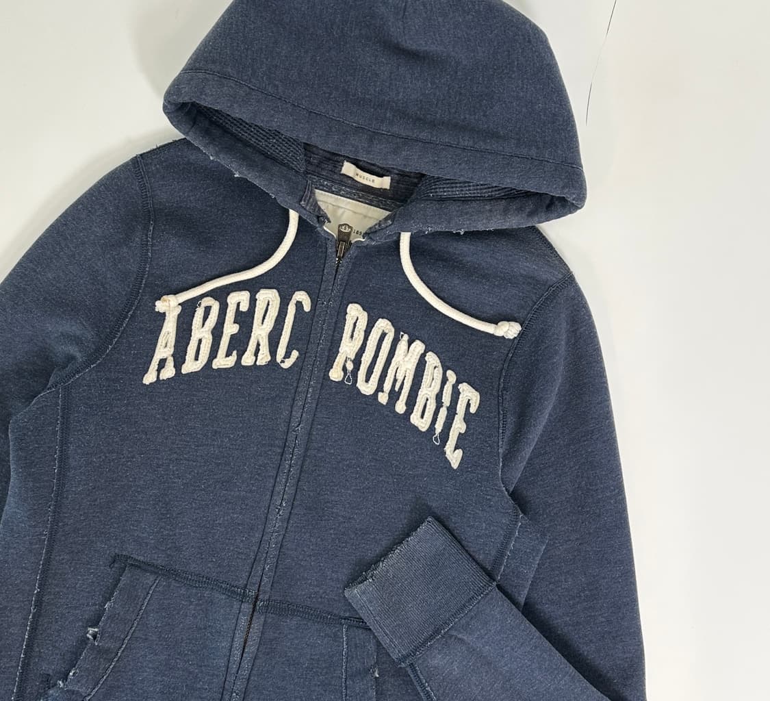 아베크롬비 스펠로고 워싱 후드집업 상품이미지1
