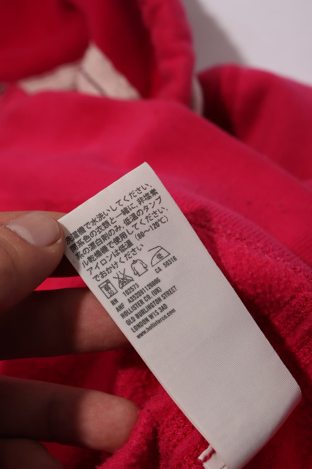 HOLLISTER 핑크 기모 후드집업 women M 상품이미지6