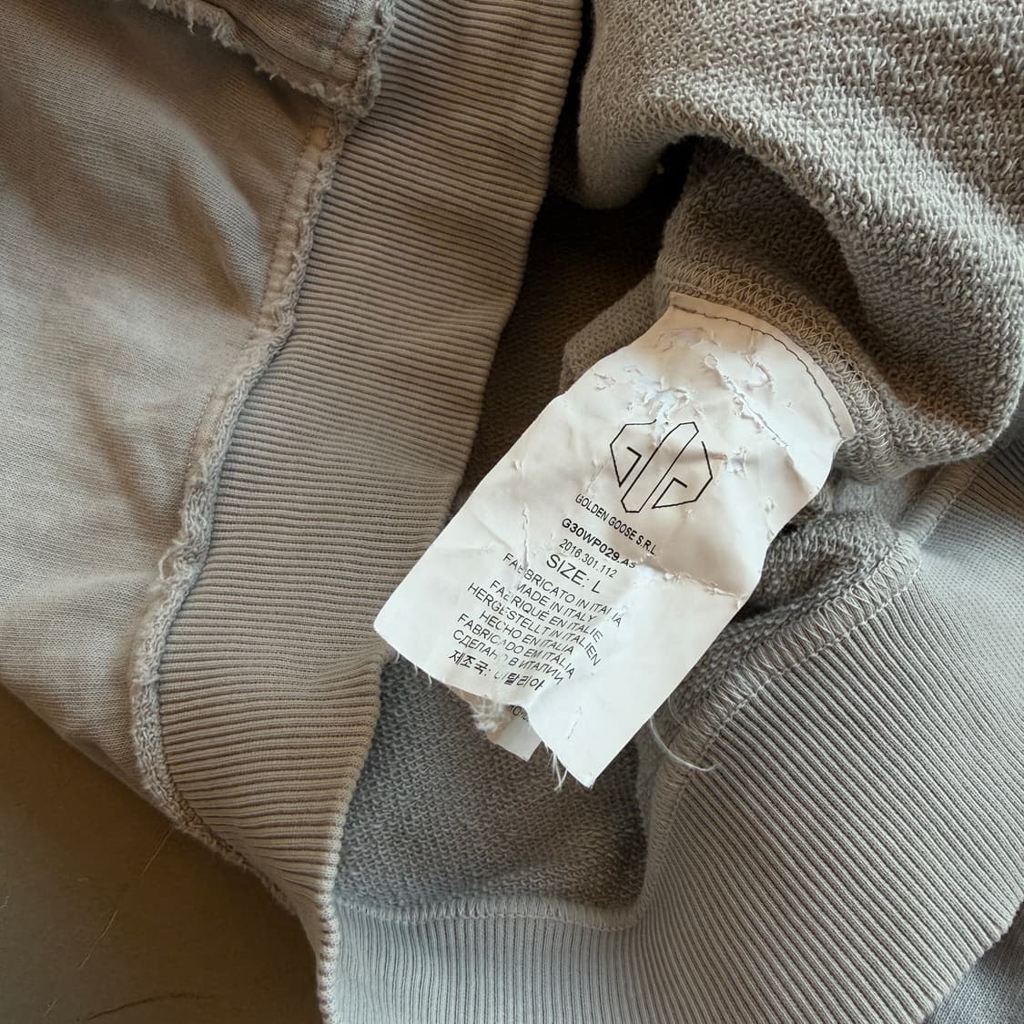 골든 구스 디스트레스드 컷오프 후드 상품이미지7