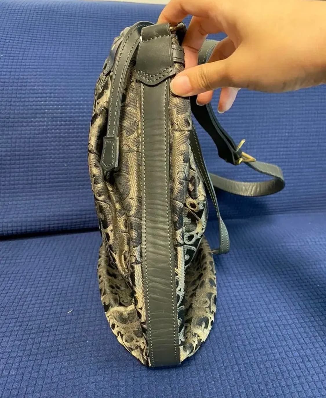 (빈티지) 디올 오블리크 카키 버킷뱃 상품이미지4