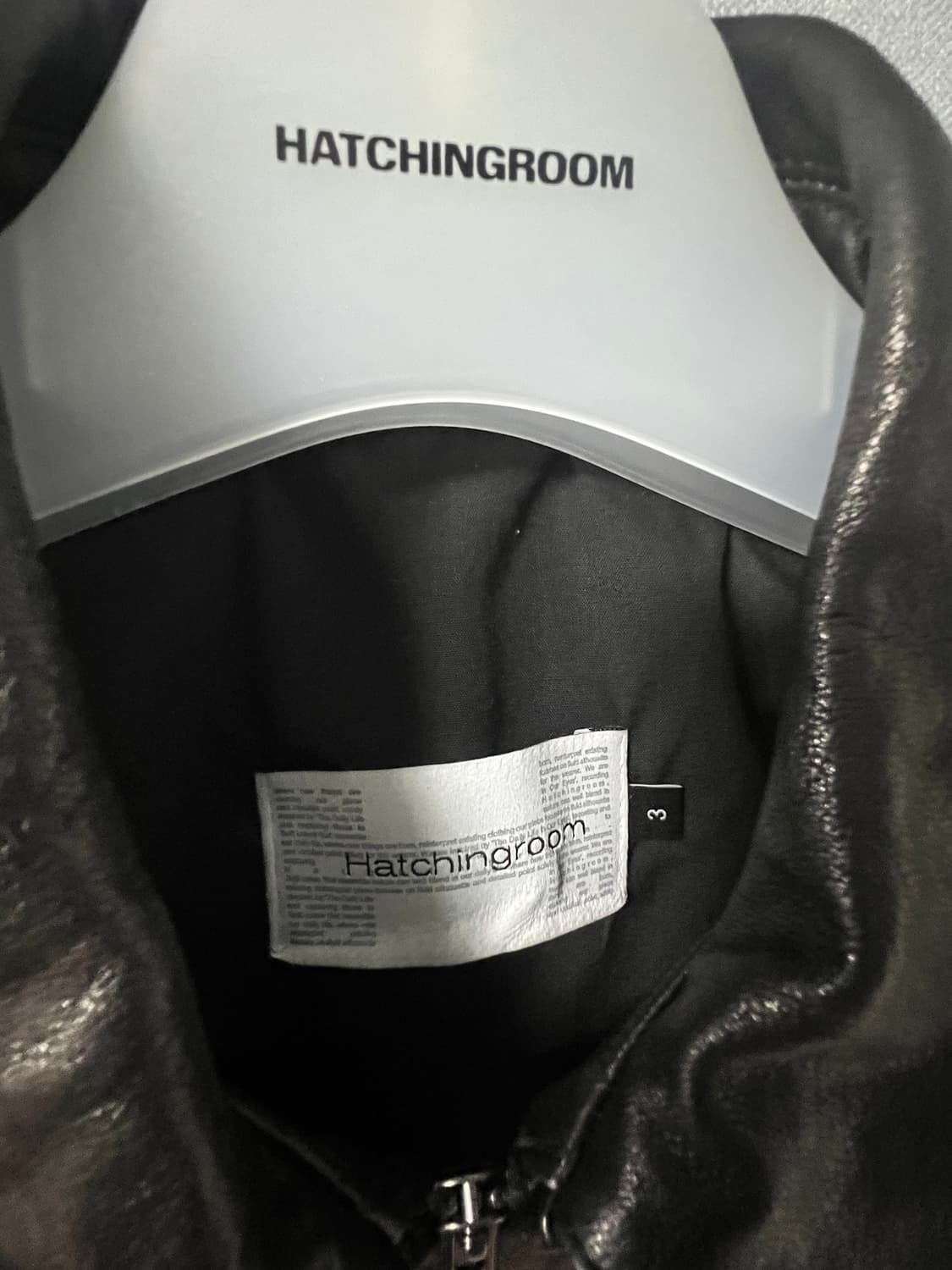 해칭룸 Stitched Volume Leather Jacket  상품이미지4