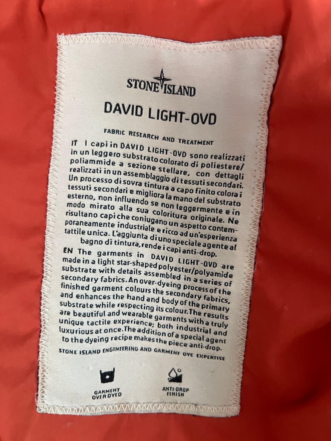 스톤아일랜드 DAVID LIGHT-OVD 바람막이 상품이미지3
