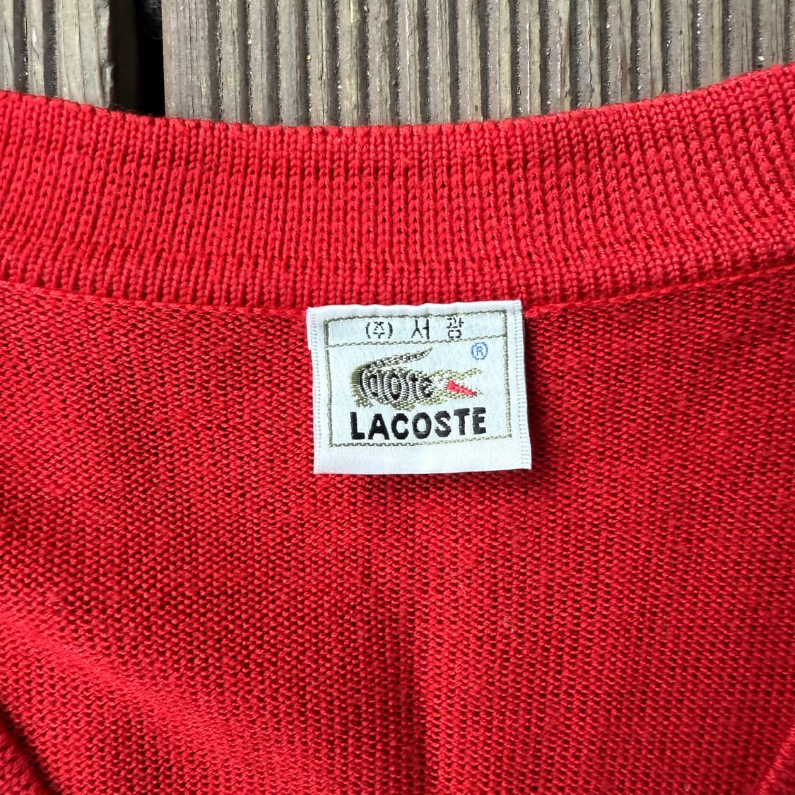 라코스테 가디건 레드 상품이미지3