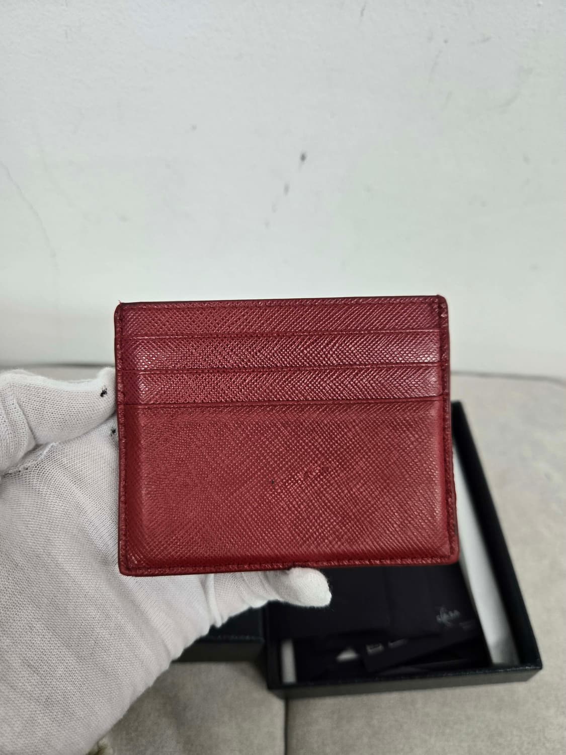 [보증서 정품] 프라다 사피아노 카드지갑 상품이미지1