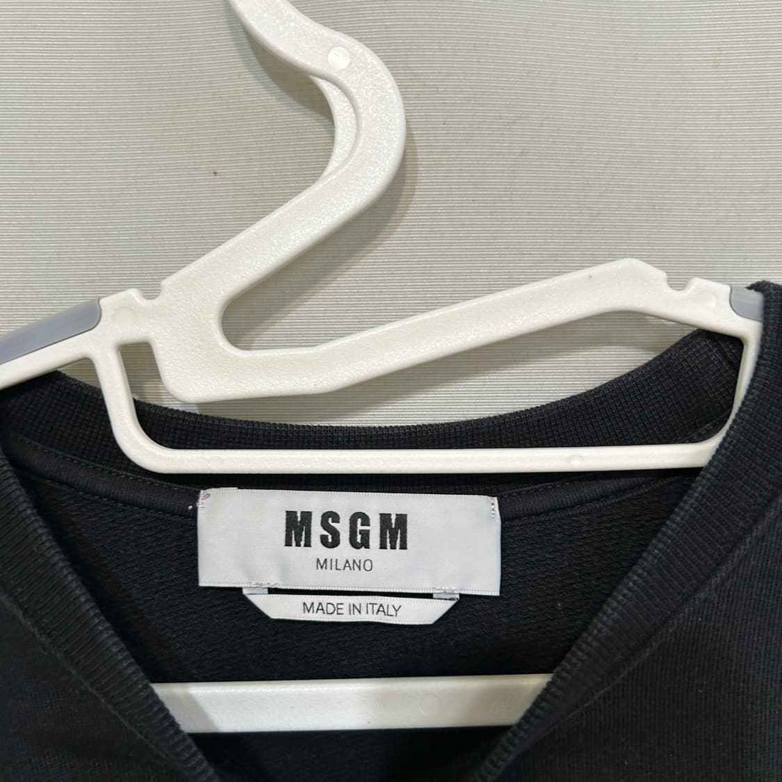 MSGM 남성 맨투맨 티셔츠 100 블랙 상품이미지2