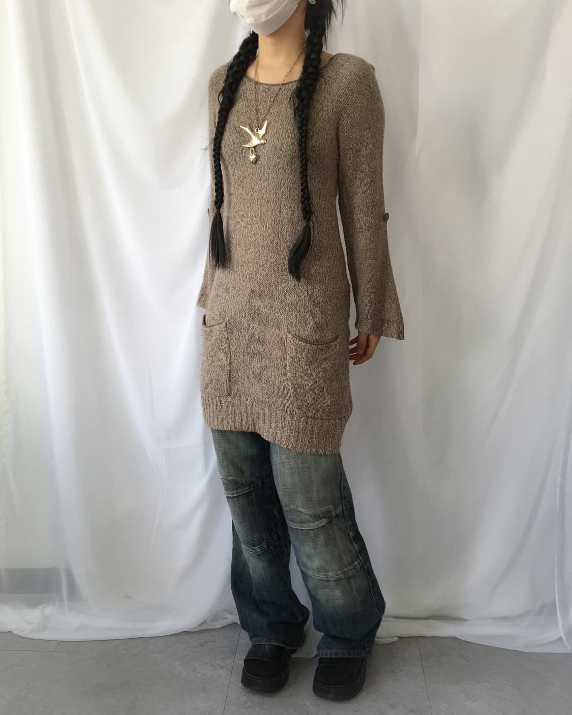 Knit long onepiece 상품이미지8