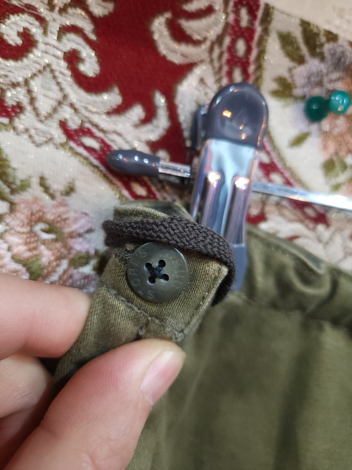 드러그스토어 카키 벤딩 코튼 롱 스커트 drugstore's
 상품이미지8