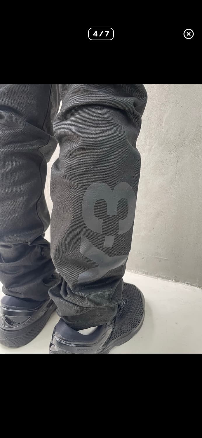 Y-3 요지야마모토 레터링 데님 YOHJI YAMAMOTO 상품이미지5