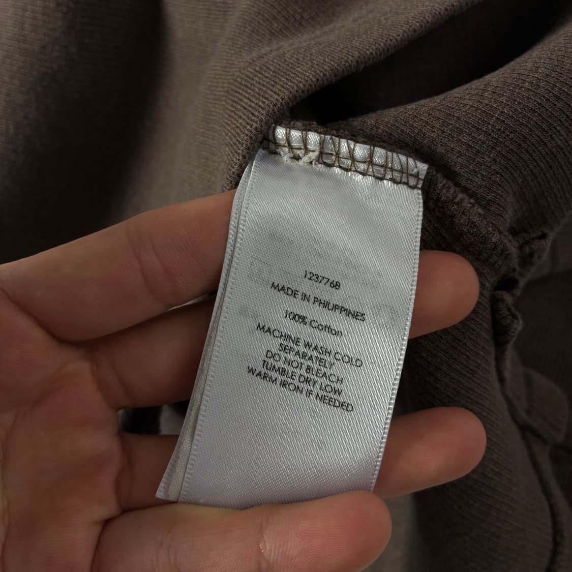 Polo  폴로 랄프로렌 자수 코튼 브라운 반집업 스웨터  상품이미지5