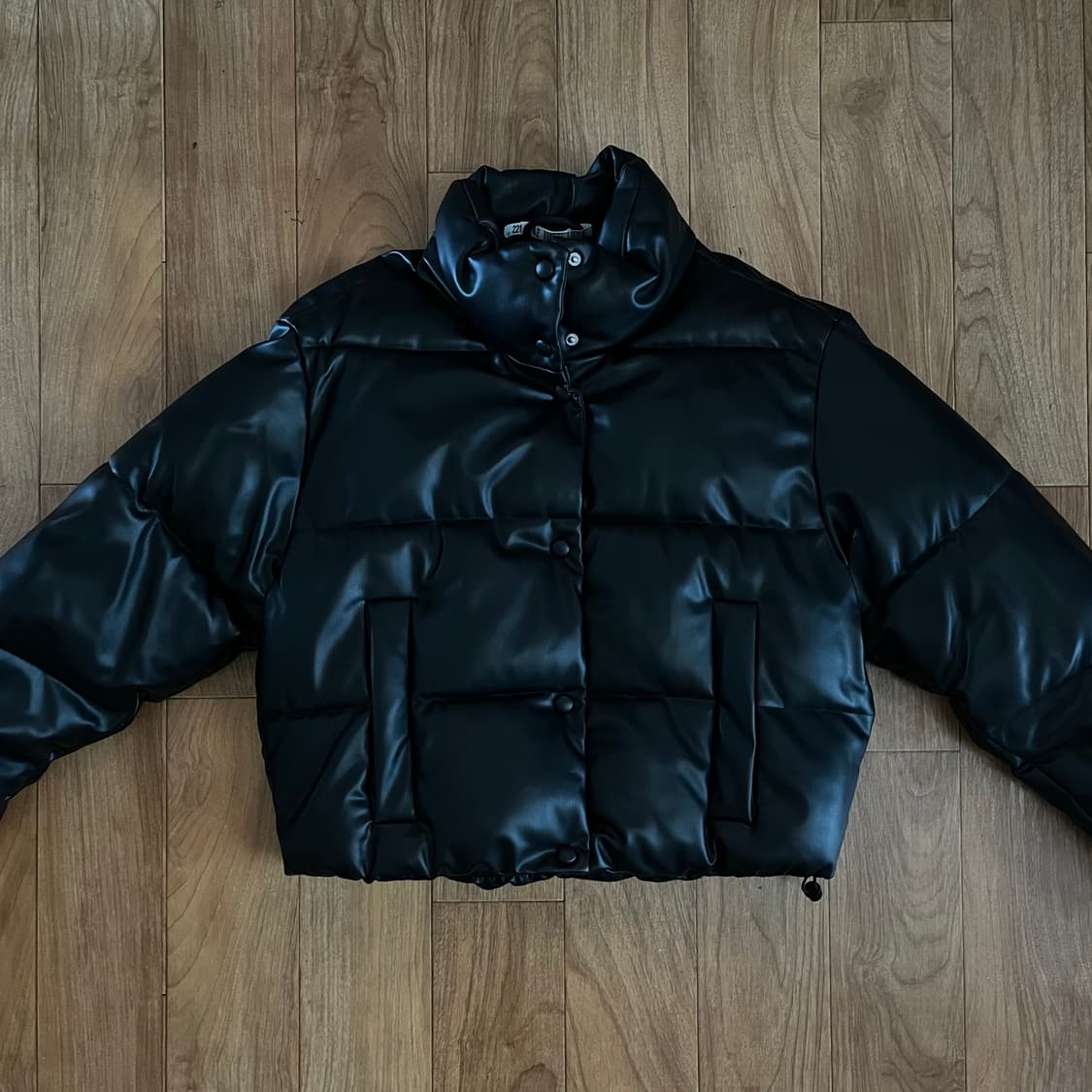 자라 레더 패딩 S 상품이미지1