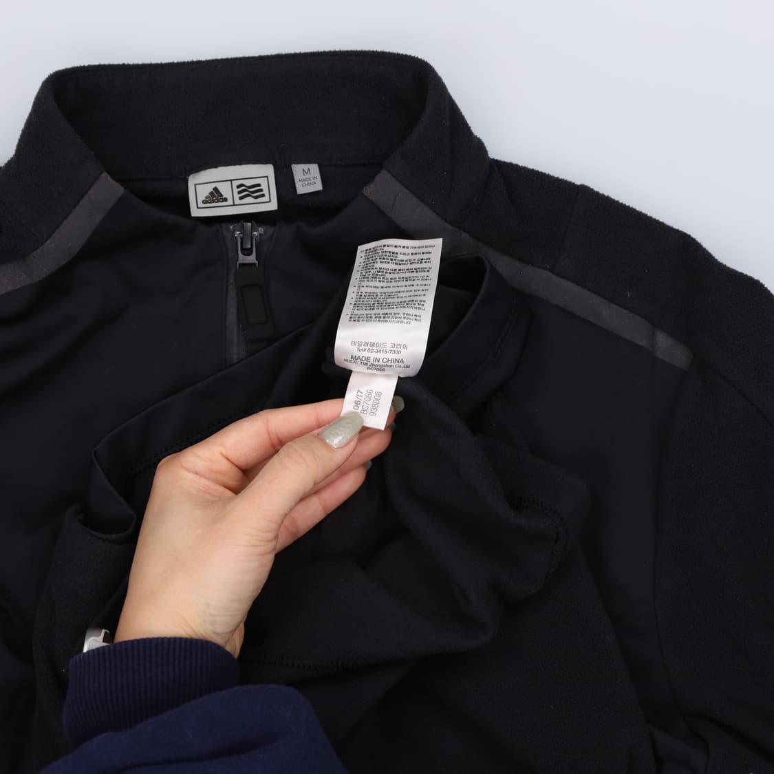 [M] 아디다스 윈드스토퍼 반집업 후리스 긴팔티 0114J 상품이미지5