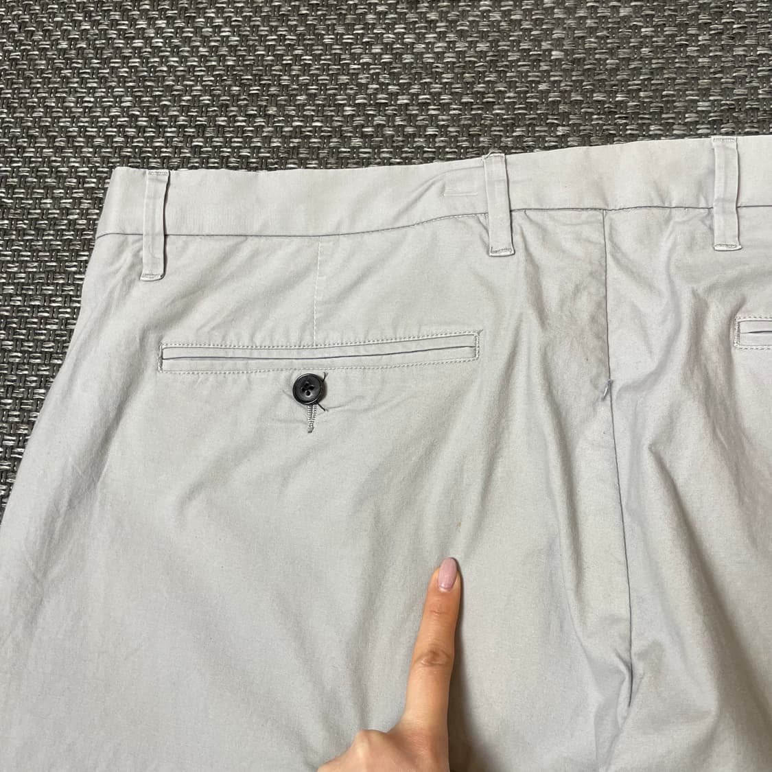 (40) 타미힐피거 빅사이즈 라이트그레이 스트레이트핏 치노 팬츠 상품이미지6