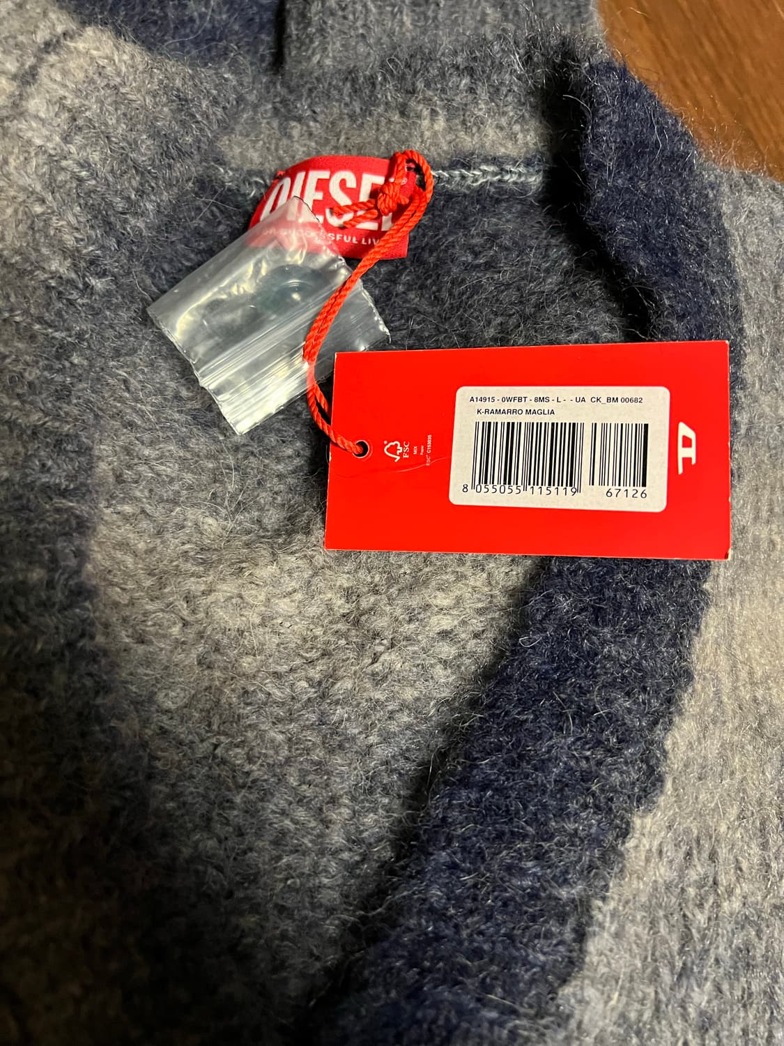 디젤 K 라마로 가디건 L 사이즈 상품이미지3