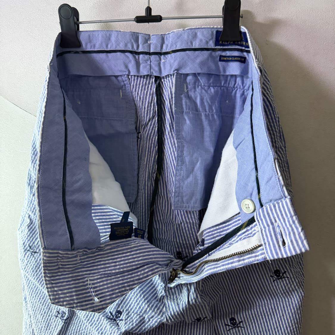 폴로 랄프로렌 스컬 패턴 시어서커 팬츠 (31) 상품이미지6
