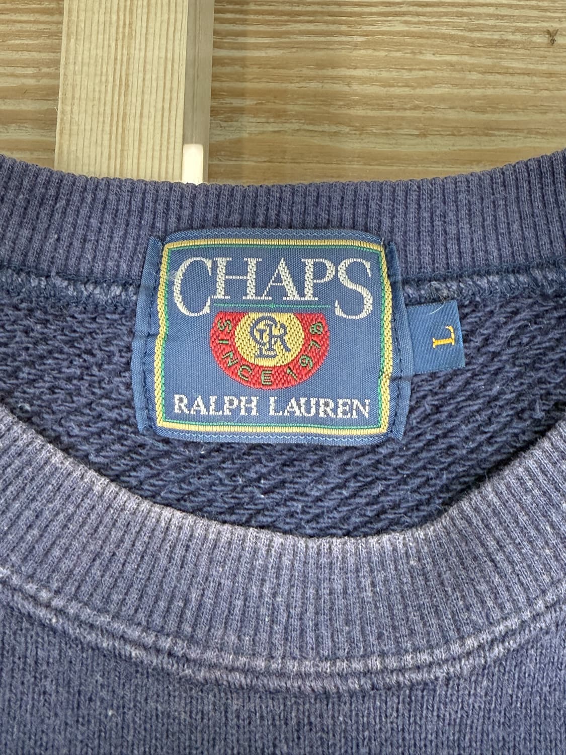 챕스 랄프 로렌 90's 스펠 로고 크루넥 상품이미지5