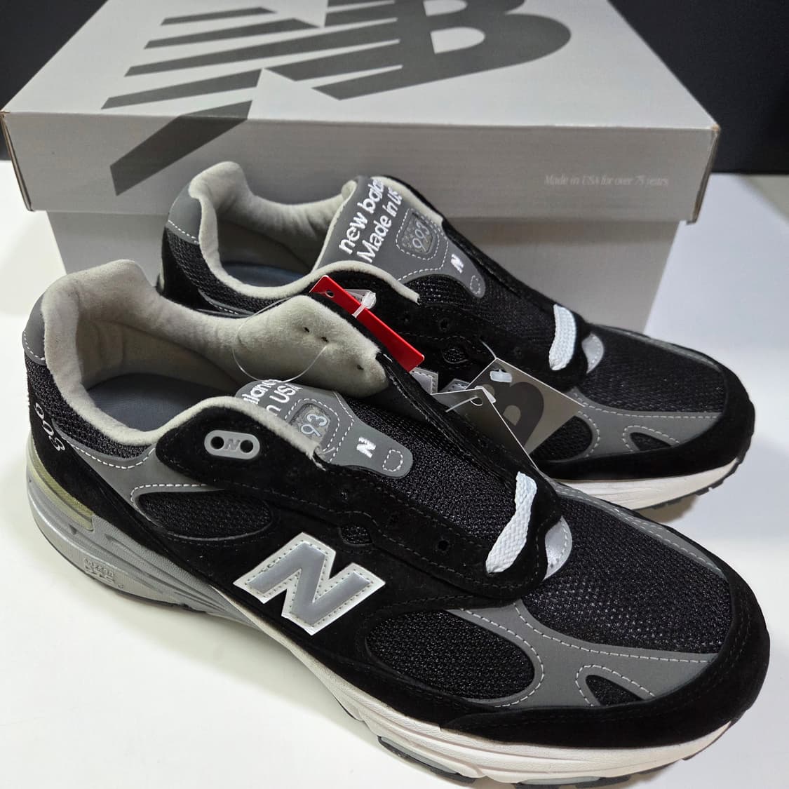 뉴발란스 / 993 블랙 그레이 / 275 상품이미지1