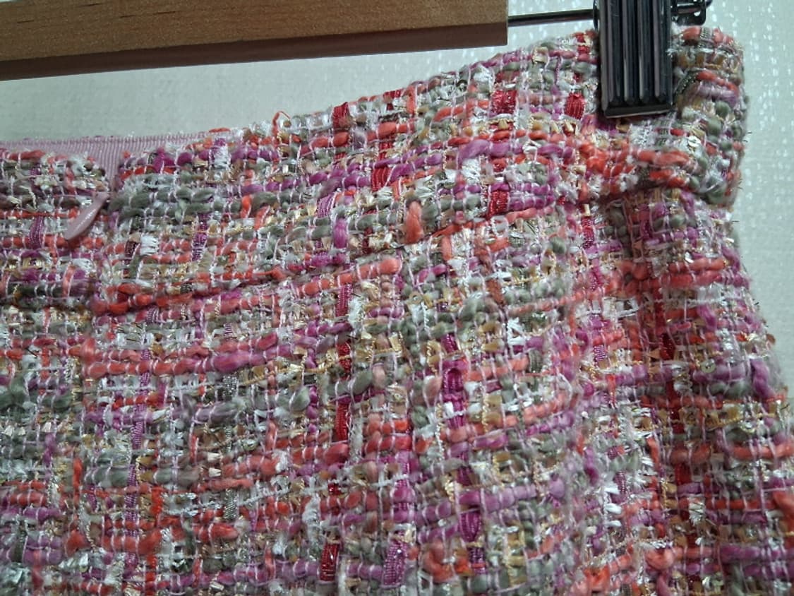 it MICHAA 잇 미샤 핑크 트위드모직 미니스커트 26 거의새거컨디션 상품이미지5