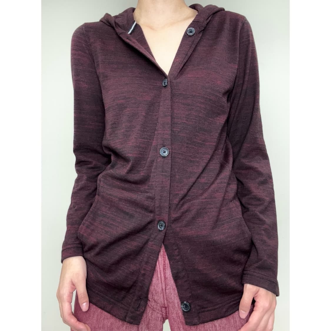 빈티지 버건디 락시크 가디건 상품이미지1