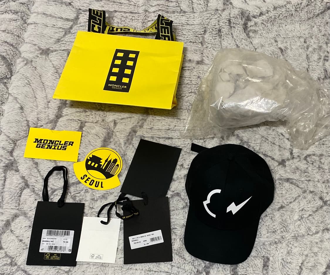 [OS] 몽클레어 X 프라그먼트 캡 블랙 상품이미지8