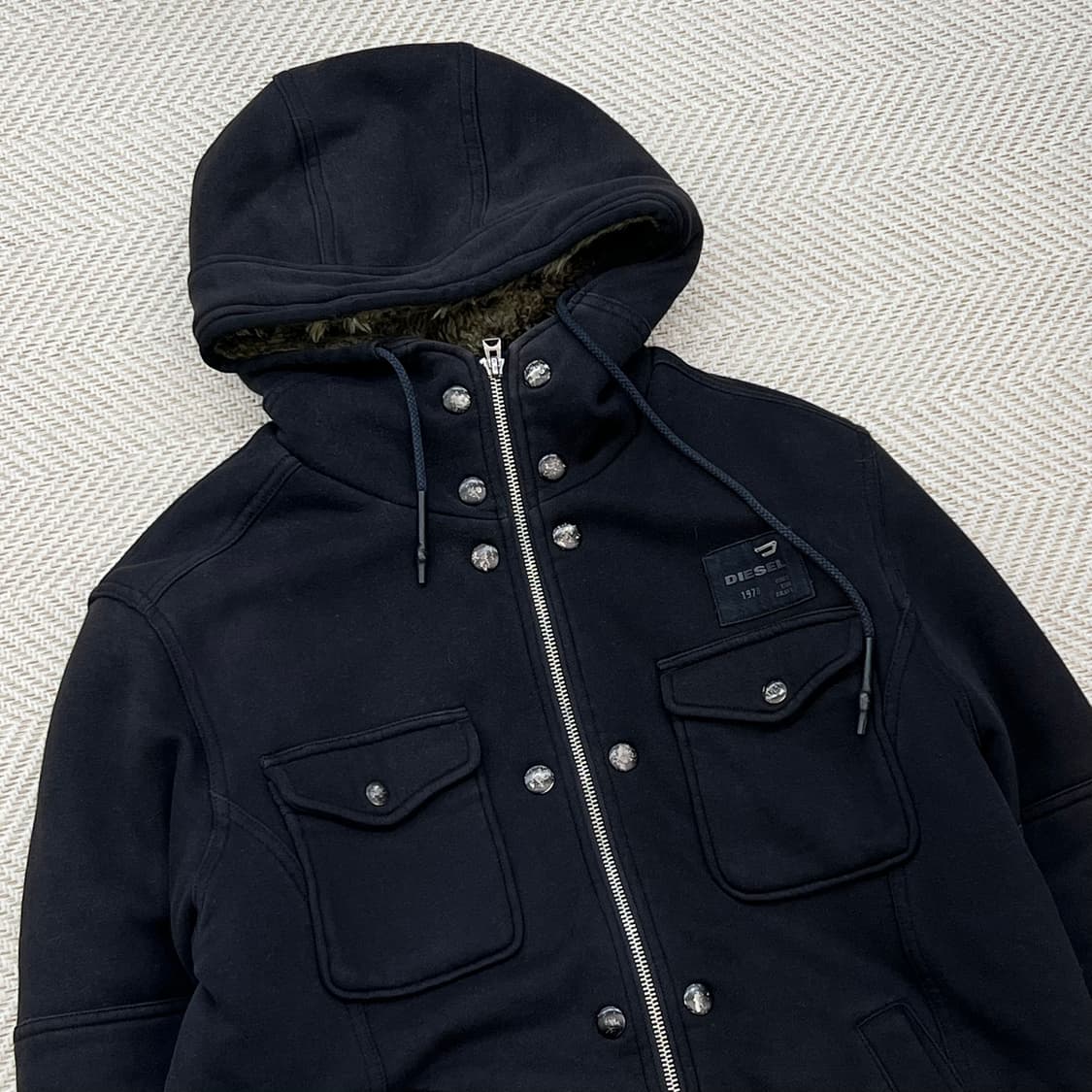 디젤 투포켓 누빔 후드집업 r2526 상품이미지3
