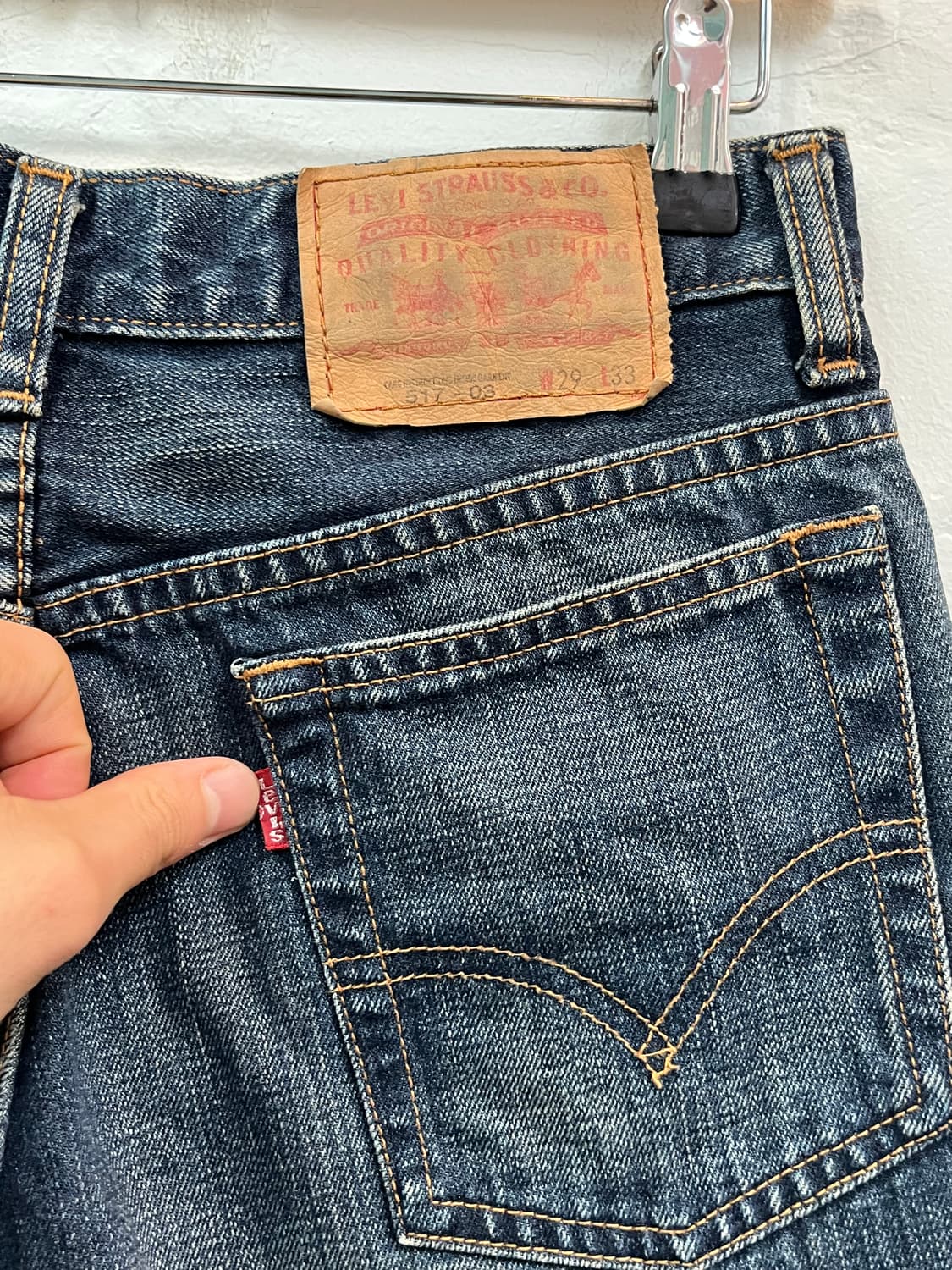Levis 517-03 데님 팬츠 W28 상품이미지4