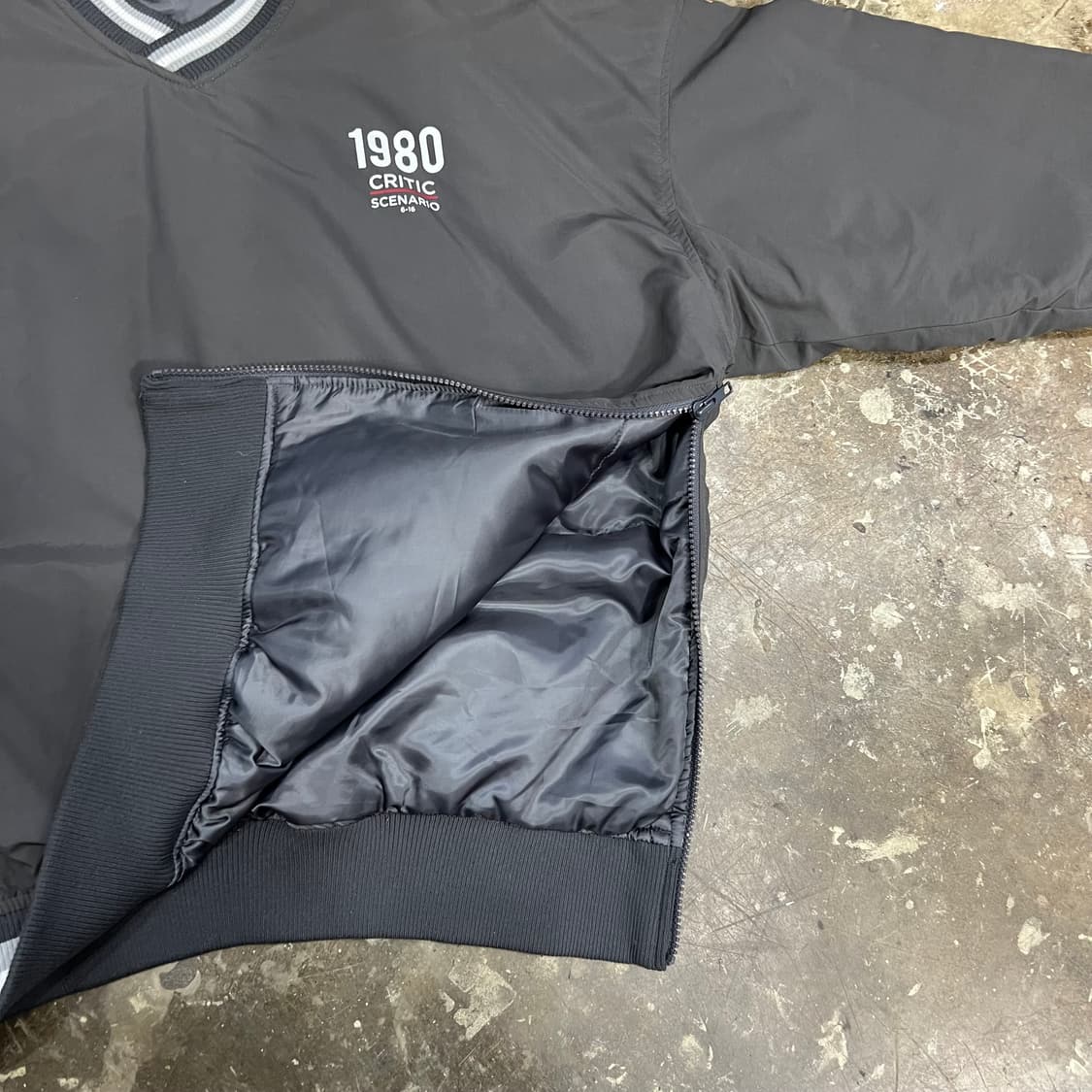 L) 크리틱 아노락 브이넥 방풍 누빔패딩자켓 상품이미지5