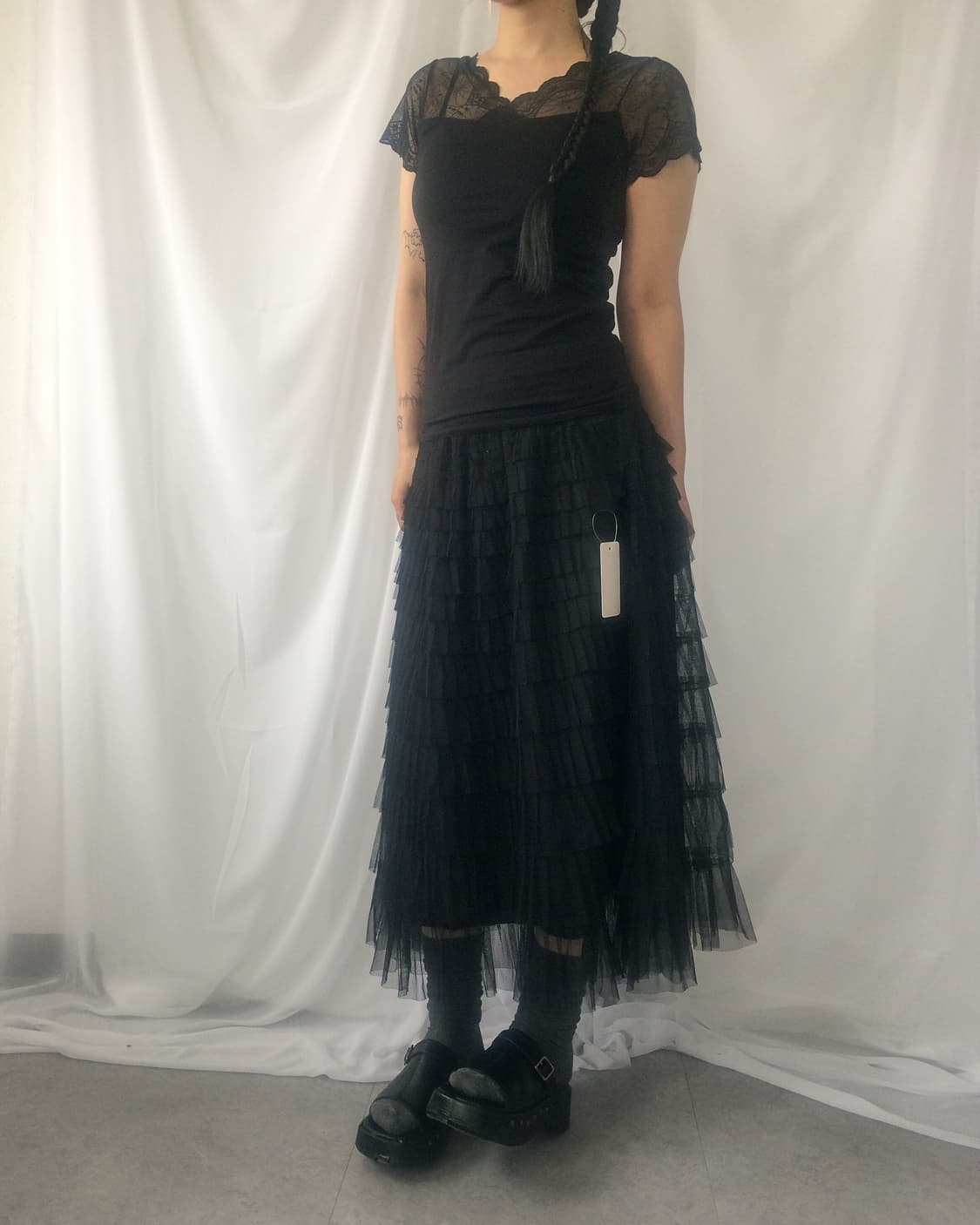 Sha layer long skirt 상품이미지5