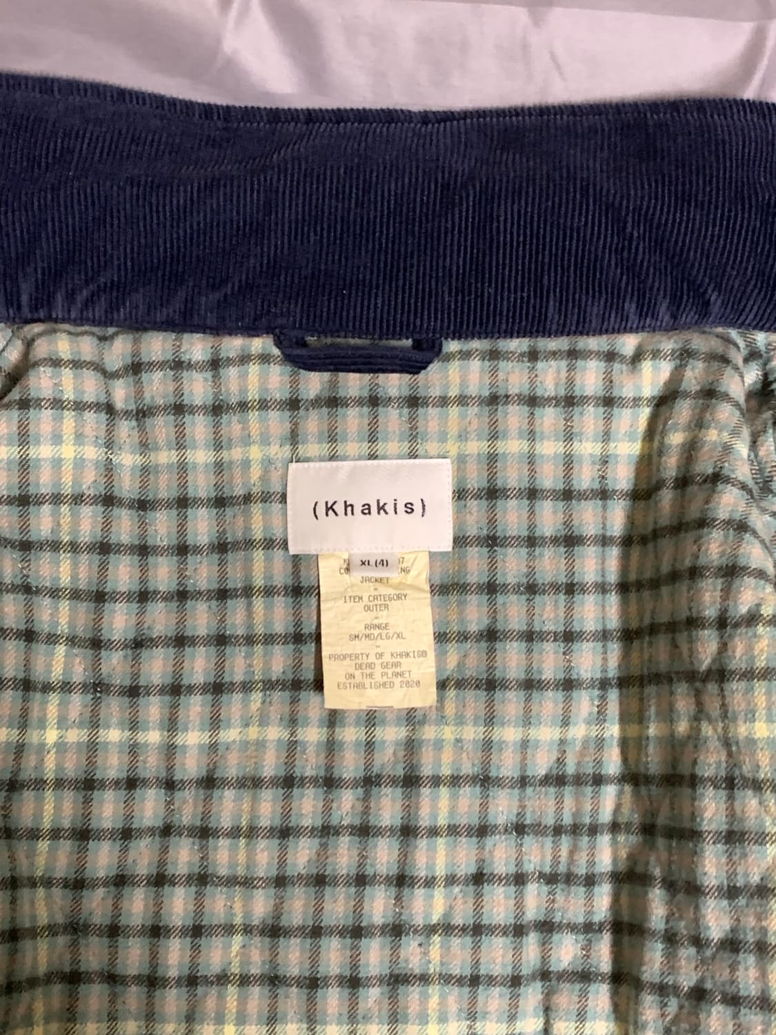 카키스 코듀로이 스윙자켓 상품이미지5