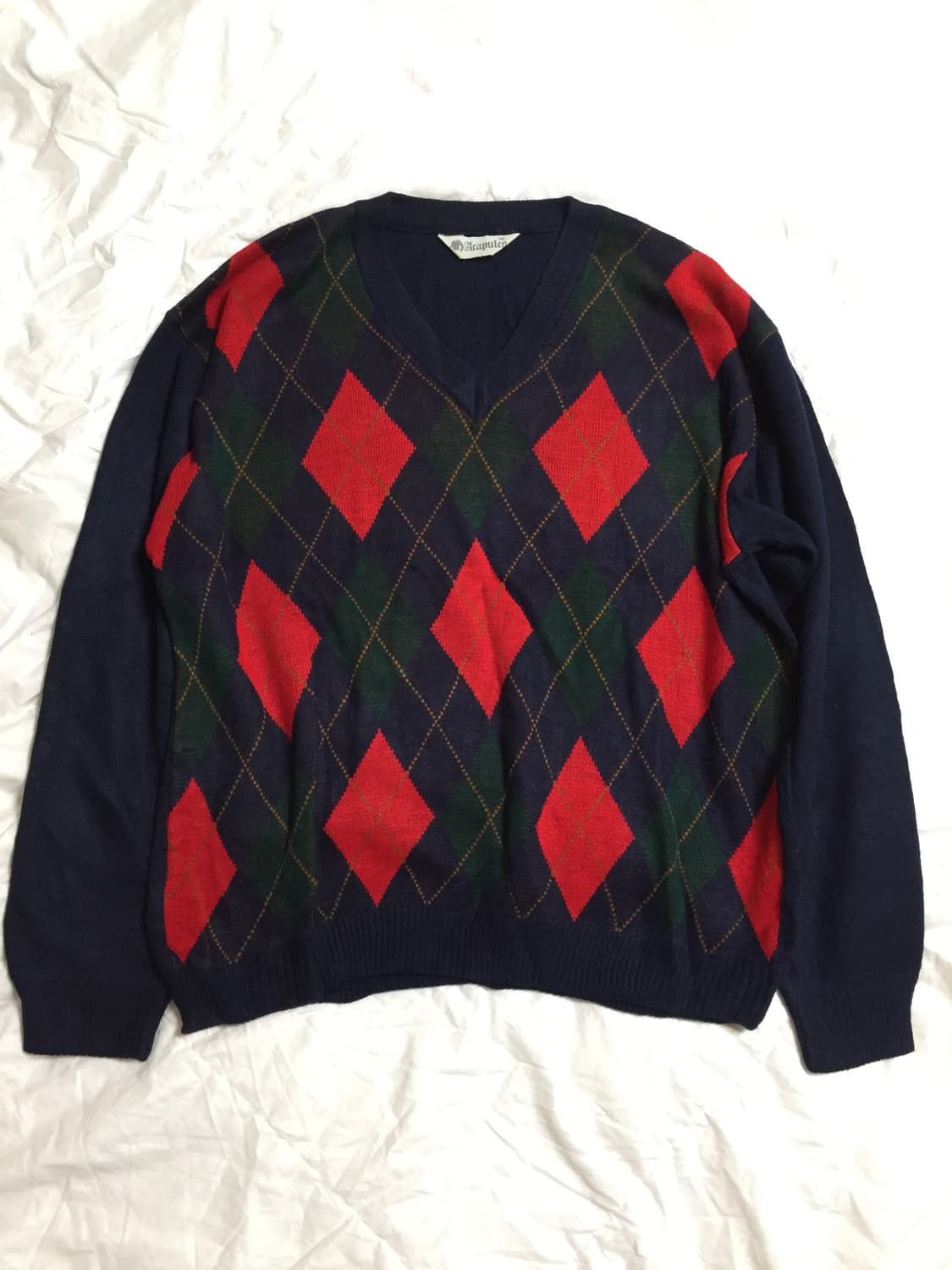 빈티지 아가일 니트 상품이미지1