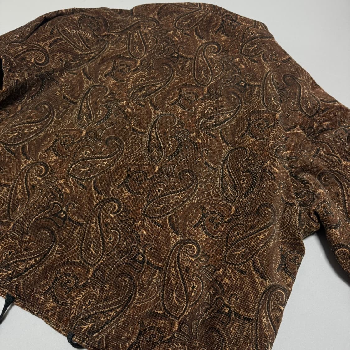몽키타임 20AW 브라운컬러 페이즐리 코디 프린트 집업 블루종 자켓 상품이미지7