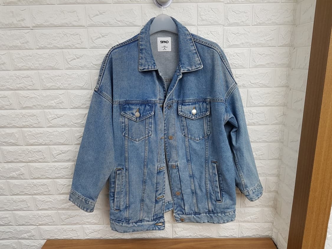 스파오 데님 자켓 M 66 (오버핏 청자켓) 상품이미지1