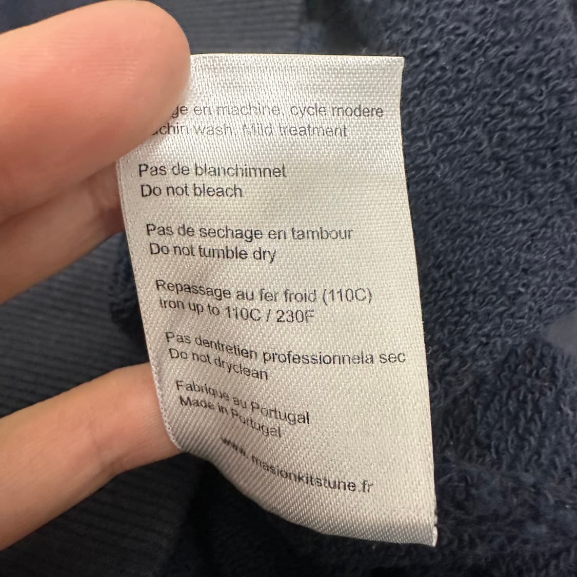 메종키츠네 더블 폭스 패치 네이비 맨투맨 M 상품이미지8