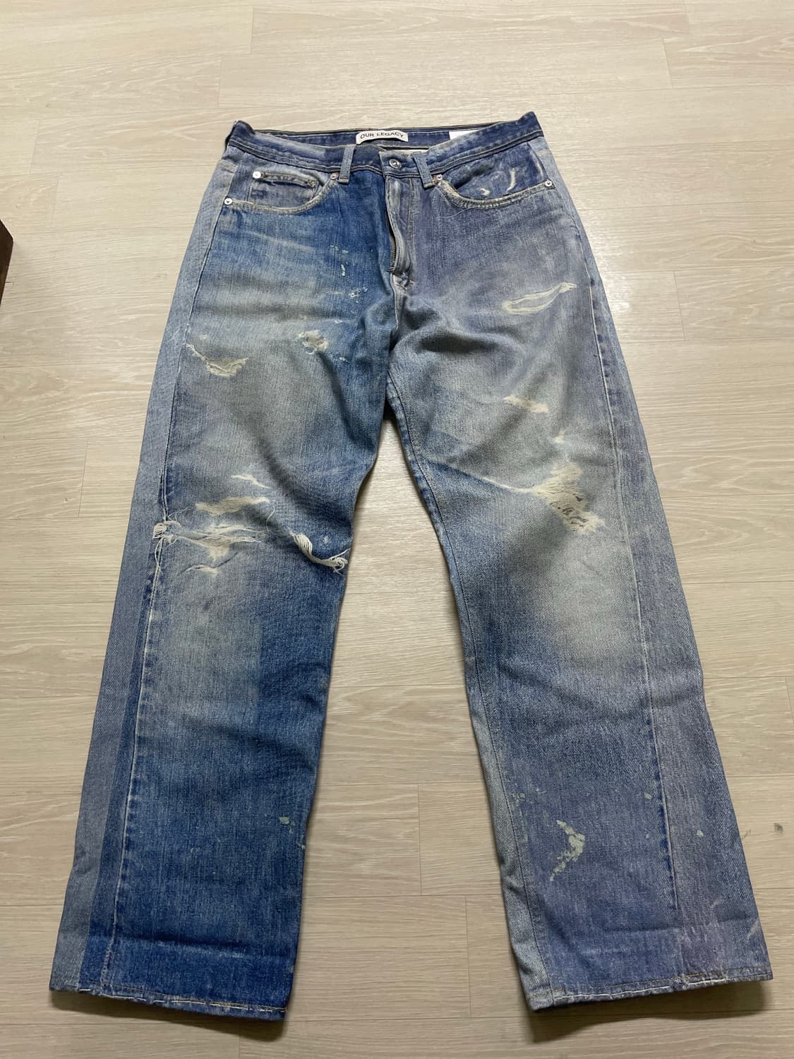 아워레가시 디지털 프린트 데님 써드컷 32사이즈 상품이미지1