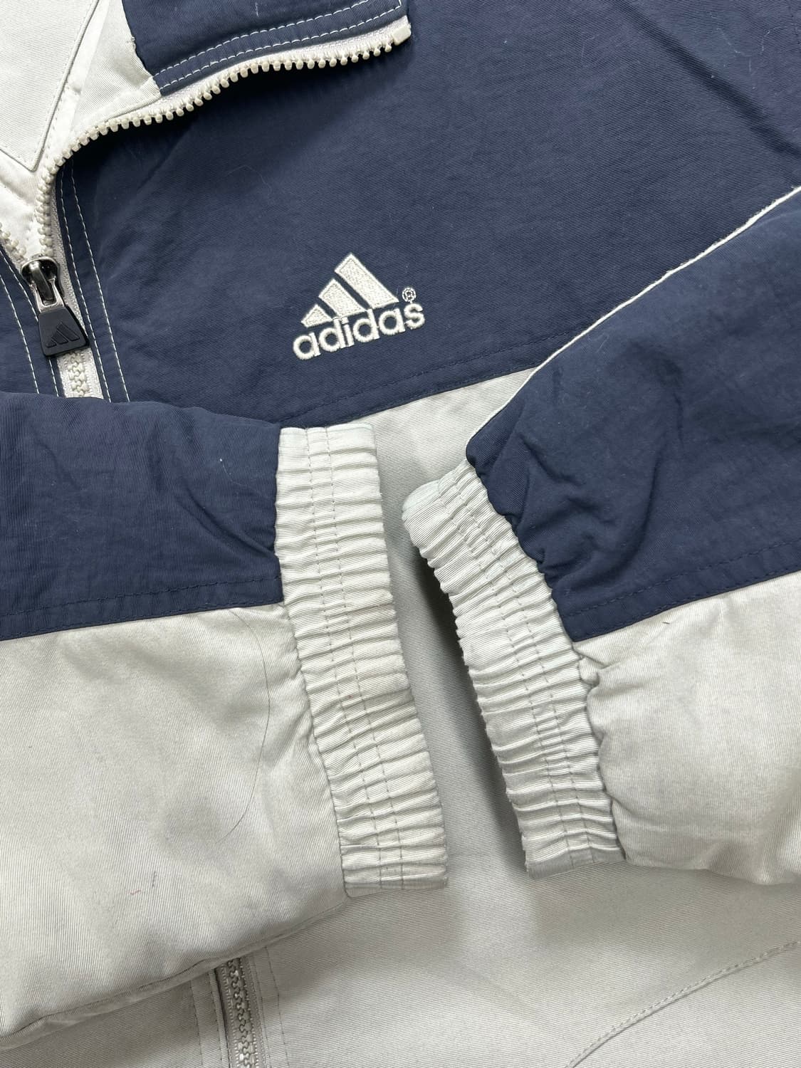 아디다스 90s 네이비 베이지 점퍼 XL 상품이미지6