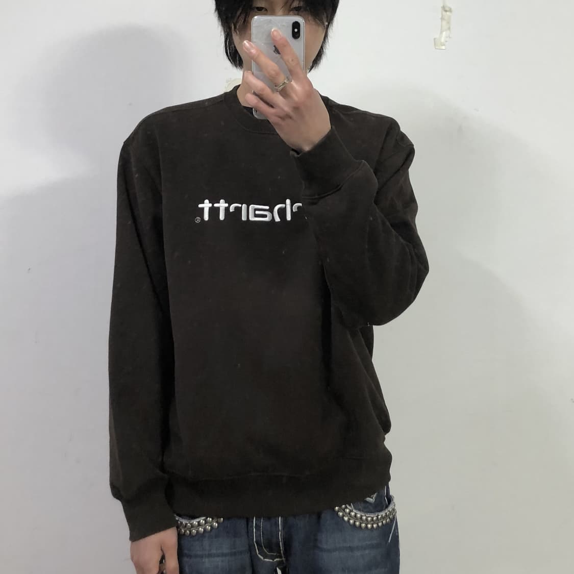 칼하트 다크브라운 맨투맨  상품이미지3