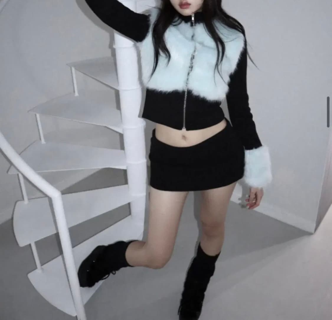 클라따 메이드cladda rounding fur zipup 라운딩 퍼집업 상품이미지1