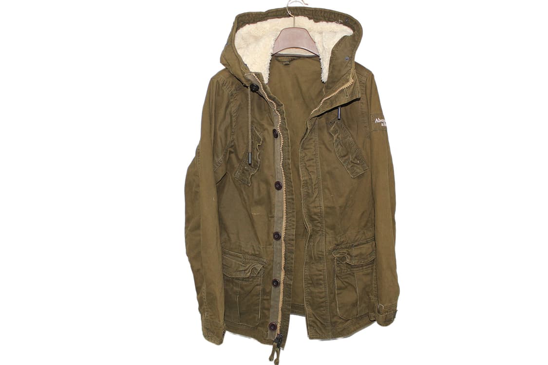 2000s Abercrombie Fitch Peach M-65 Parka 상품이미지1