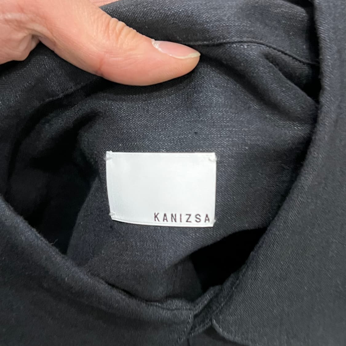  KANZISA 다크 린넨 롱 셔츠 y16184 상품이미지7