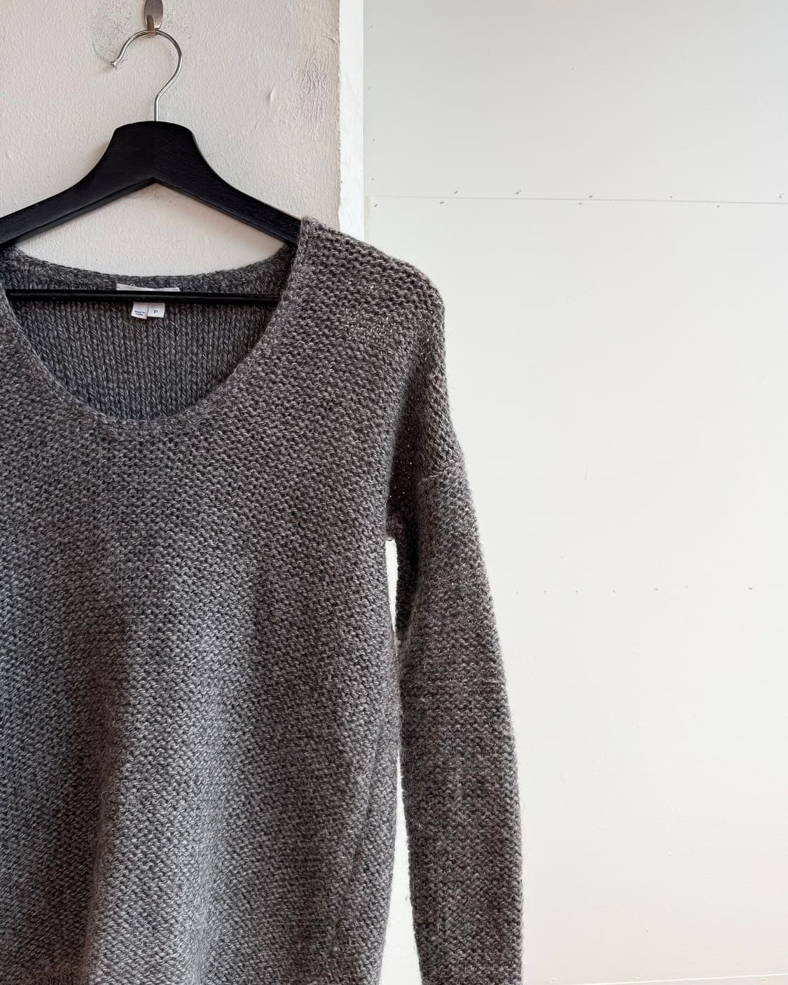 헬무트랭 그레이 알파카울 니트  상품이미지5
