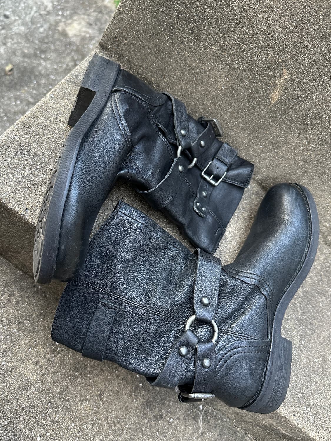 Geox Italy buckle detail bondage boots 상품이미지5