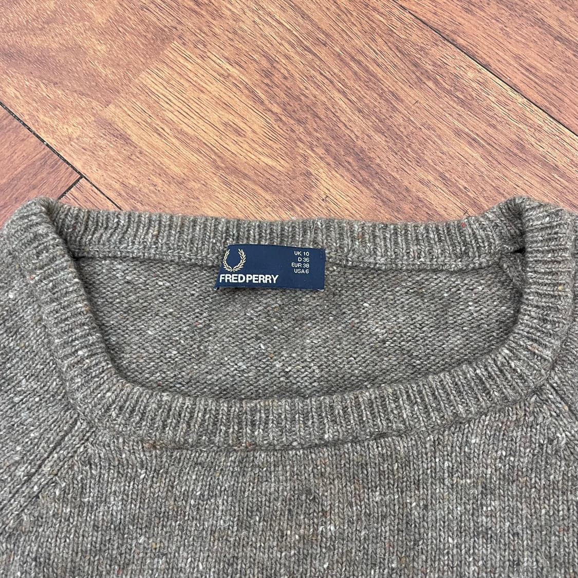 여성 프레드페리 엘보패치 니트 원피스 상품이미지3