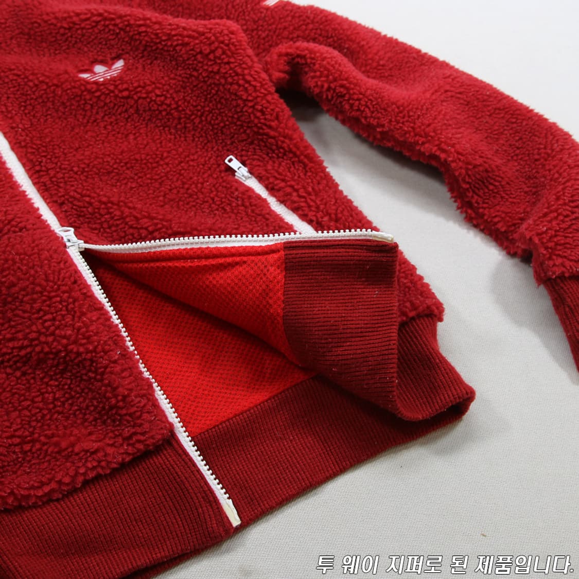 아디다스 양털 후리스 자켓 (여성용 S) 상품이미지8