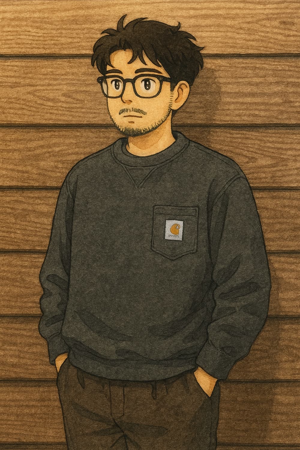 100~105)칼하트 오리지널핏 맨투맨 차콜그레이 상품이미지1