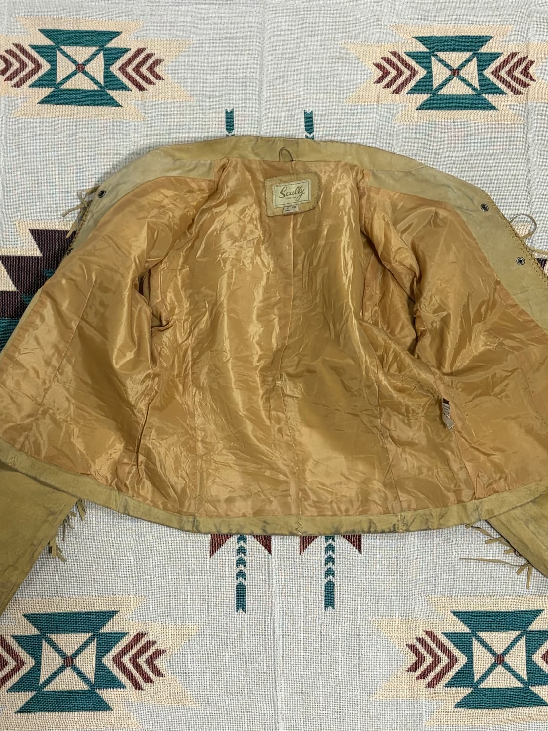 스컬리 웨스턴 프린지 크롭 레더자켓 상품이미지4