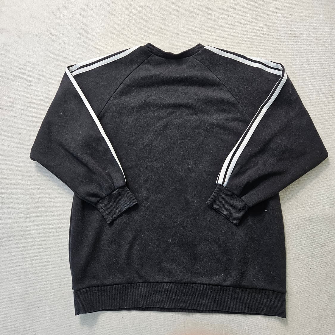 실측확인 아디다스 삼선 블랙 맨투맨 0323Y 상품이미지2